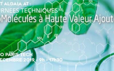 ALGAIA SPEAKS AT THE HIGH ADDED VALUE BIOMOLECULES TECHNICAL DAY