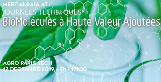 ALGAIA SPEAKS AT THE HIGH ADDED VALUE BIOMOLECULES TECHNICAL DAY