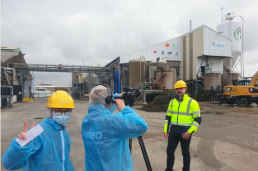 Une équipe de tournage à Algaia Lannilis